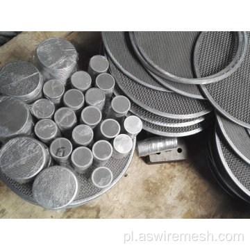 Pakiety z filtrem z drutu ze stali nierdzewnej